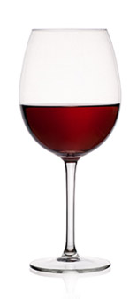 Rödvin i glas