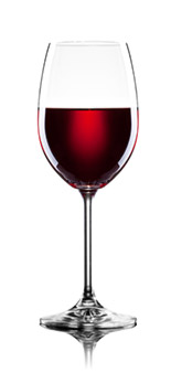 Rödvin i glas