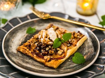 Äppeltarte med vaniljmascarpone